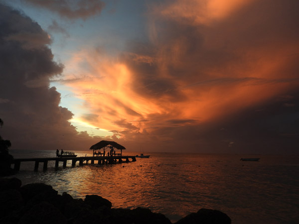 Tobago sunset, Pigeon Point
