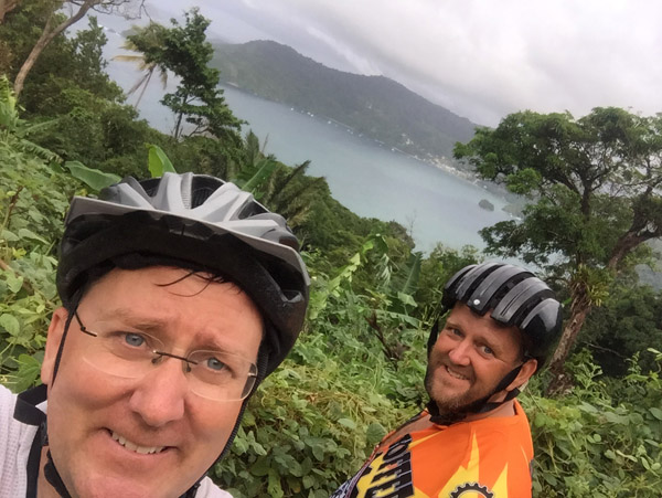 The most scenic - and most difficult - ride of the trip from French Guiana across Suriname to Guyana and ending in Tobago