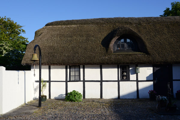 Strandgaarden, a small hotel made from a small thatched farmhouse, Ls