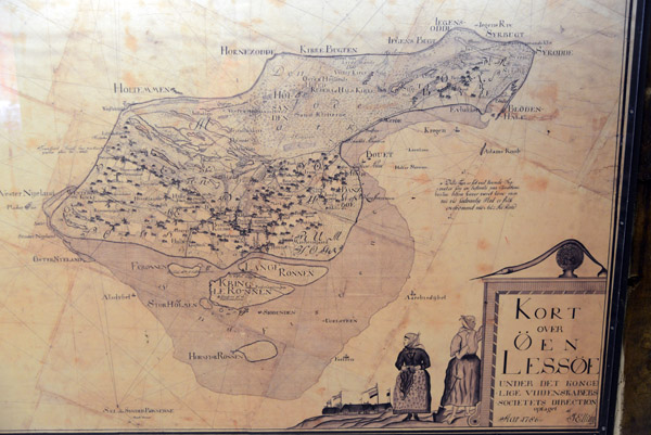 1786 map of the island, Ls Museum