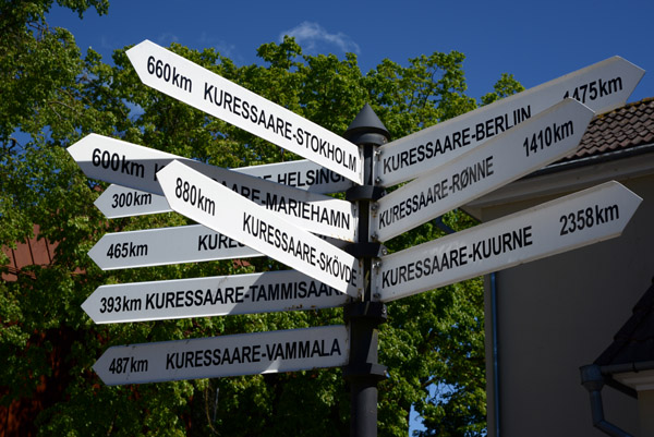 Distances from Kuressaare