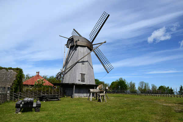 Dutch-style Windmill, Angla Windmill Park, Saaremaa