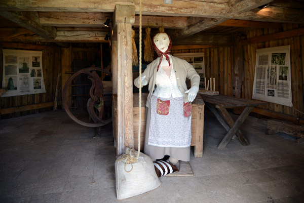 Interior of the Dutch Windmill, Angla Windmill Park, Saaremaa