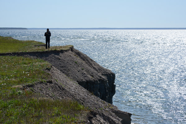Dennis on the Ninase Cliffs, Saaremaa