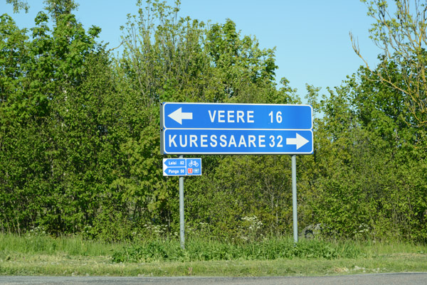 Road from Venere to Kuressaare via Kihelkonna, Saaremaa