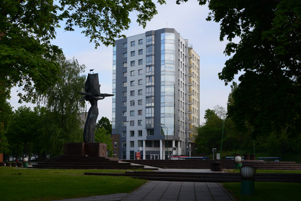 Park with the sculpture Neringa, Klaipeda