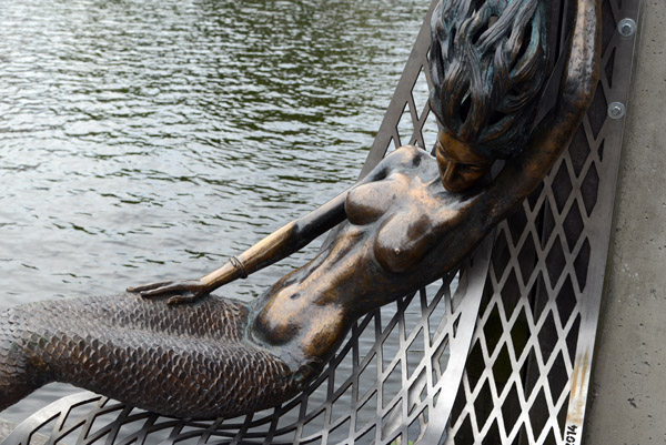 The Undinė Klaipeda mermaid statue by Klaudijus Pūdymas