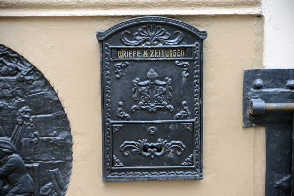 Post box left over from the German era - Briefe & Zeitungen