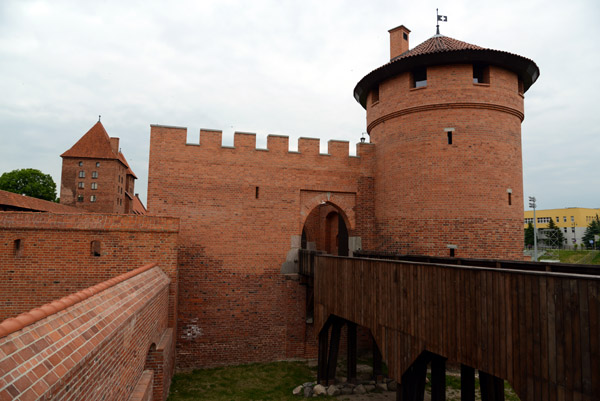 Built in the 13th C. by the Teutonic Knights, Malbork Castle, destroyed during WWII, then rebuilt 