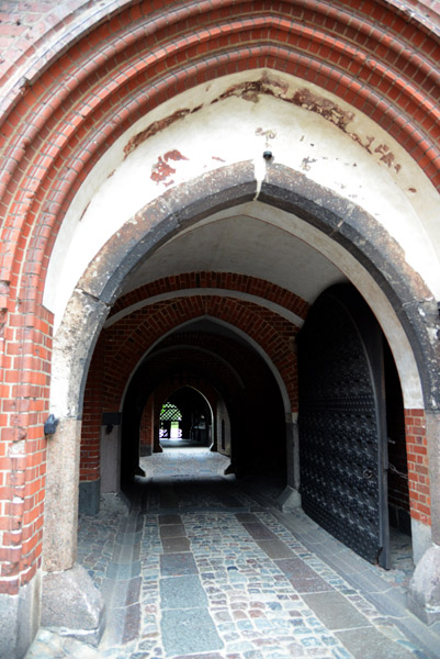 Looking back through the northern gates, Malbork Castle