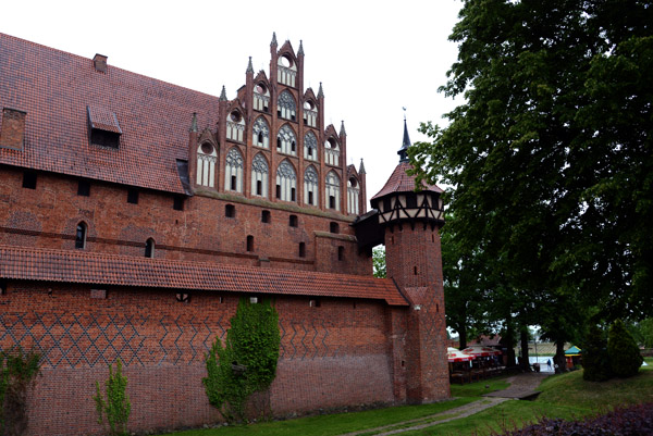 Northwest corner of the Mittleschloss - Middle Castle, Malbork