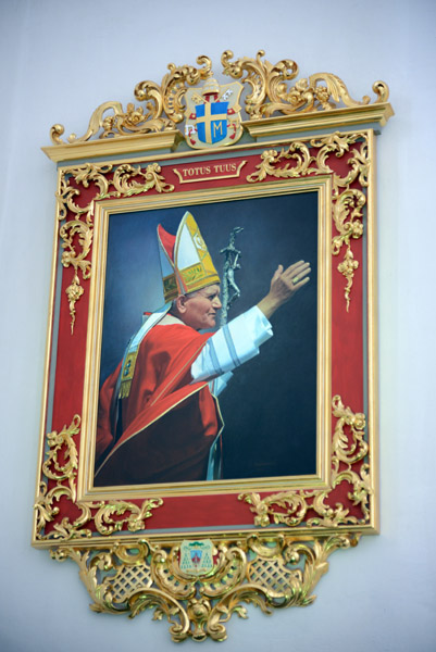 Portrait of Pope John Paul II, St Mary's Church, Gdańsk