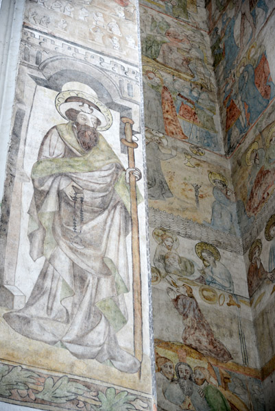 Restored murals, St Mary's Church