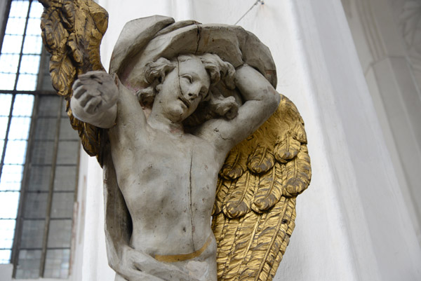 Baroque angel, St. Mary's Church, Gdańsk