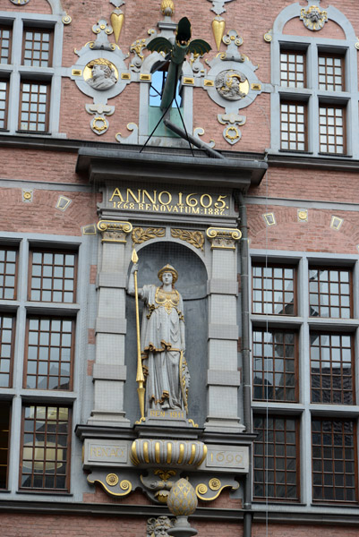 Sculpture on the Great Armory dated 1605, Gdańsk