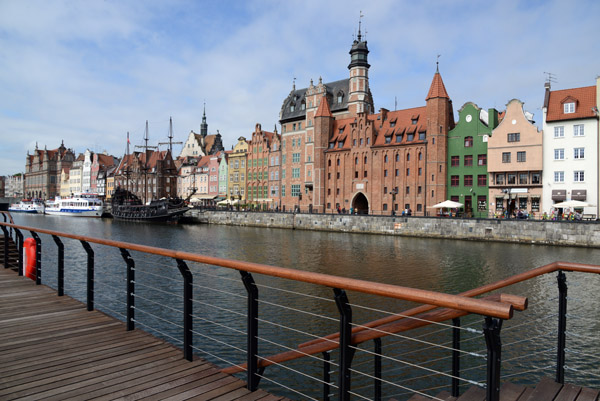 Motława River from the east side, Gdańsk