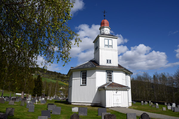 Octagonal church, Svatsum, Gausdal, 1860