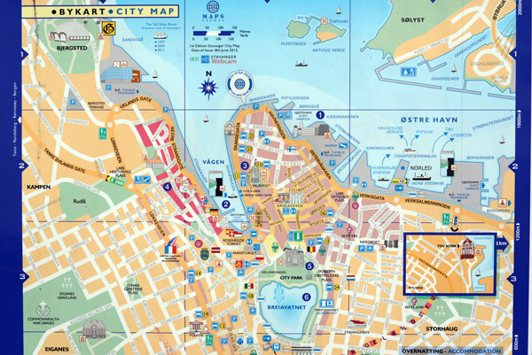 Bykart - City Map of Stavanger