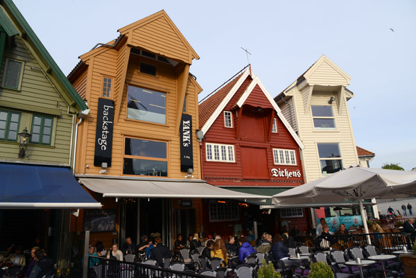 Restaurant terraces along Skagenkaien, Stavanger