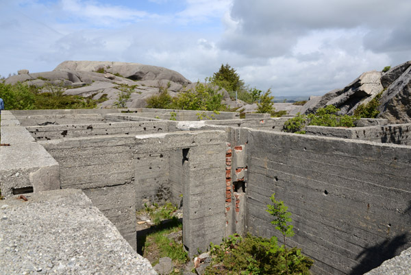 Concrete fortifications constructed by the Germans in 1942 using Russian POWs
