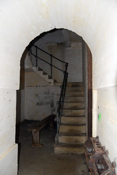 Stairs leading up to a gun emplacement, Sirevg kystfort