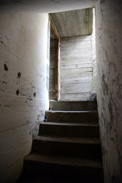Stairs leading up to a gun emplacement, Sirevg kystfort