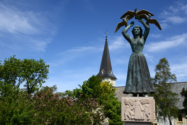 Minnesmerke over falne fra Grimstad 1940-45, Kirkeheia