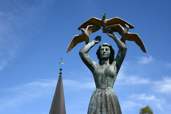 Memorial to the fallen from Grimstad 1940-45, Kirkeheia