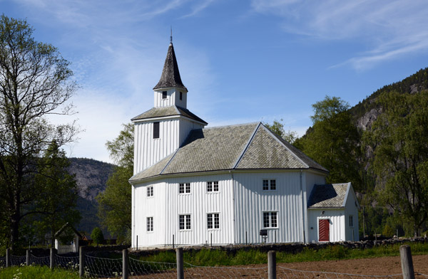 Hylestad Kyrkja, 1839, Rysstad, Valle Municipality, Agder