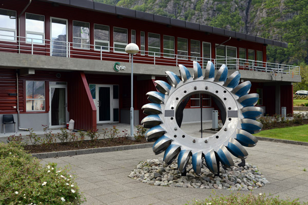 Waterwheel from the Lysebotn hydroelectric station - Lyse