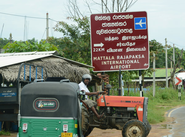 Sri Lanka has built a new international airport in the south of the country at Hambantota