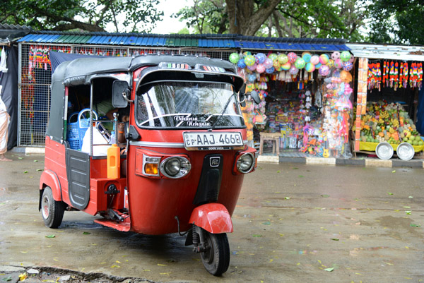 Tuktuk in the rain, Kataragama, Sri Lana