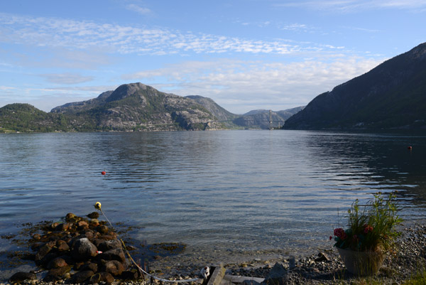 Forsand, at the west end of Lysefjord