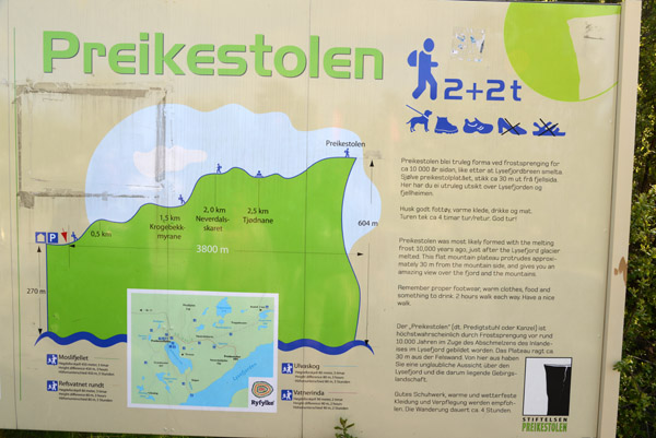 Information about the Preikestolen hike