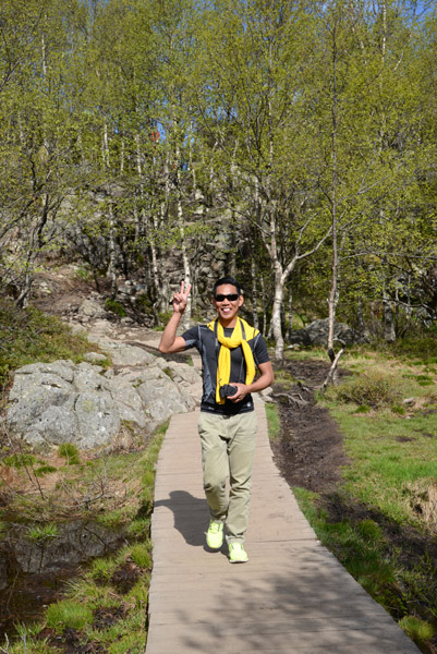 Dennis on the Preikestolen Trail