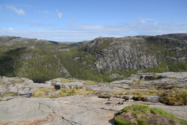 View from the Preikestolen Trail