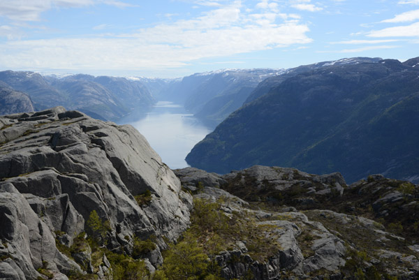 Lysefjord from the Preikestolen Trail