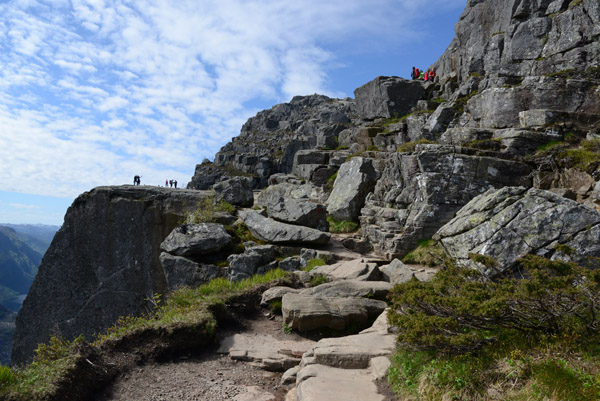 Nearing the end of the Preikestolen Trail