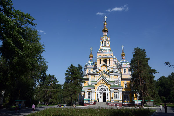 Zenkov Cathedral, completed in 1907, is the most impressive legacy of Tsarist Russia in Almaty