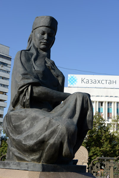 Kazakh woman, Republic Square