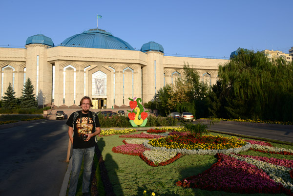 Steven at the Central State Museum of Kazakhstan