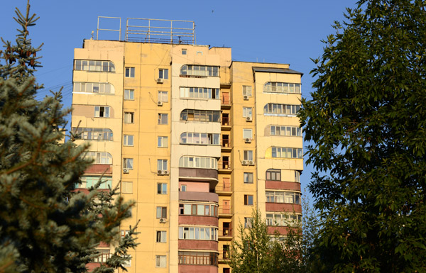 Soviet-era apartments off Furmanov St, south of the Central State Musuem