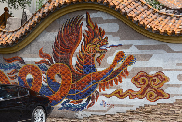 Mosaic of a Chinese dragon, Dostyk Ave, Almaty