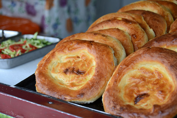 Traditional Central Asian flat bread, Green Market