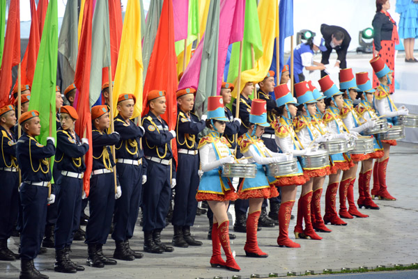 Drump corps and honor guard, Awards Ceremony of the Firemen's World Championships