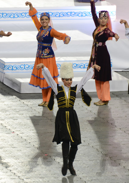 Dancers at the Central Stadium, Almaty