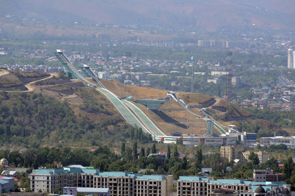 Sunkar International Ski Jumping Complex from Kok-tobe