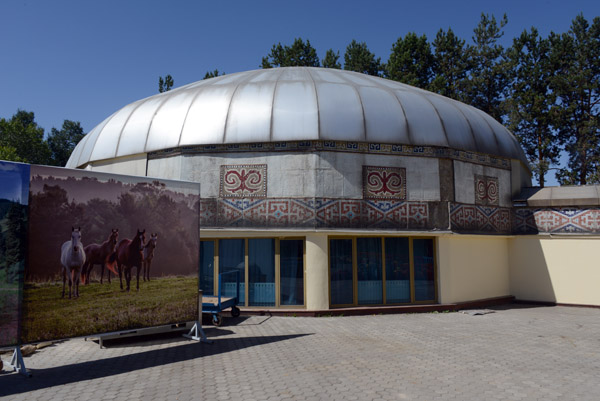 A yurt-style festival center, Kok-tobe