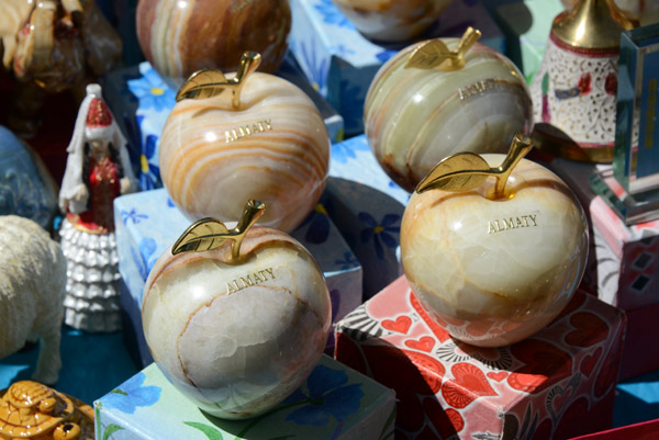 The stone apples seem to be the uniquely Almaty souvenir