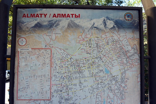 Almaty Bus map